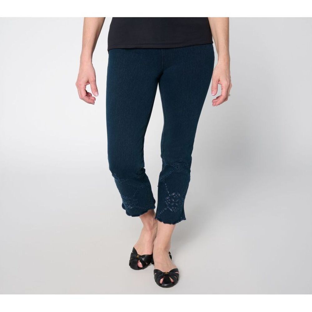 Lysse New York Women's Pants Sz M Make Your Selection: Billie Eyelet Blue